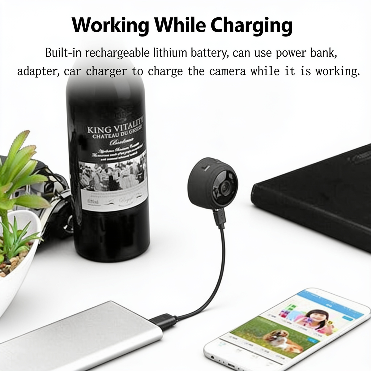 A9 mini wireless security camera with night vision