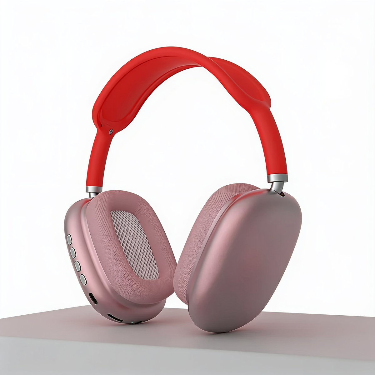 Black over-ear wireless headphones, EchoWave P9