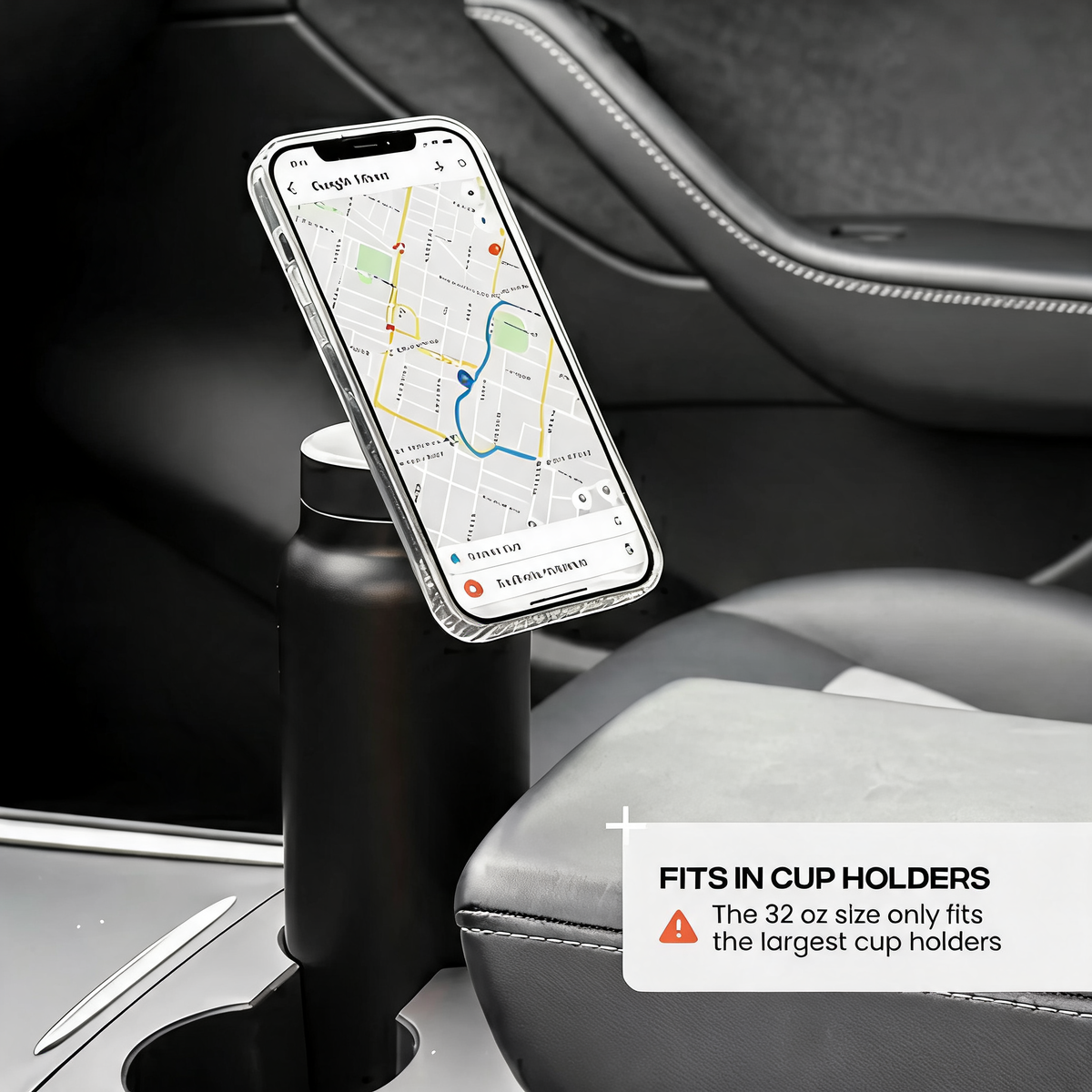 Vacuum Insulated Water Bottle with Phone Holder