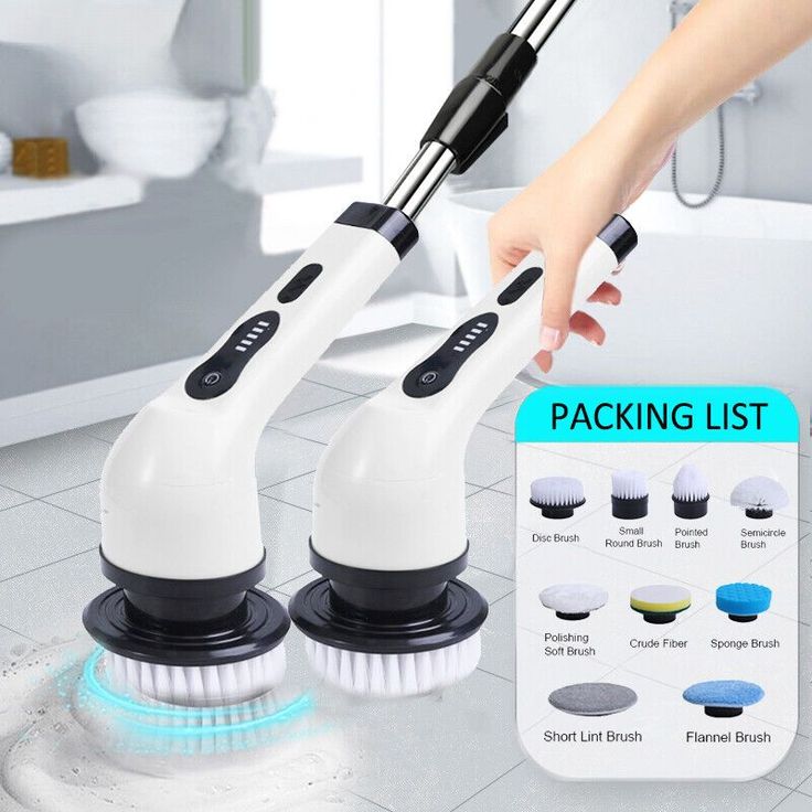 Electric Cleaning Brush JY-6010 | Rechargeable Cordless Power Scrubber