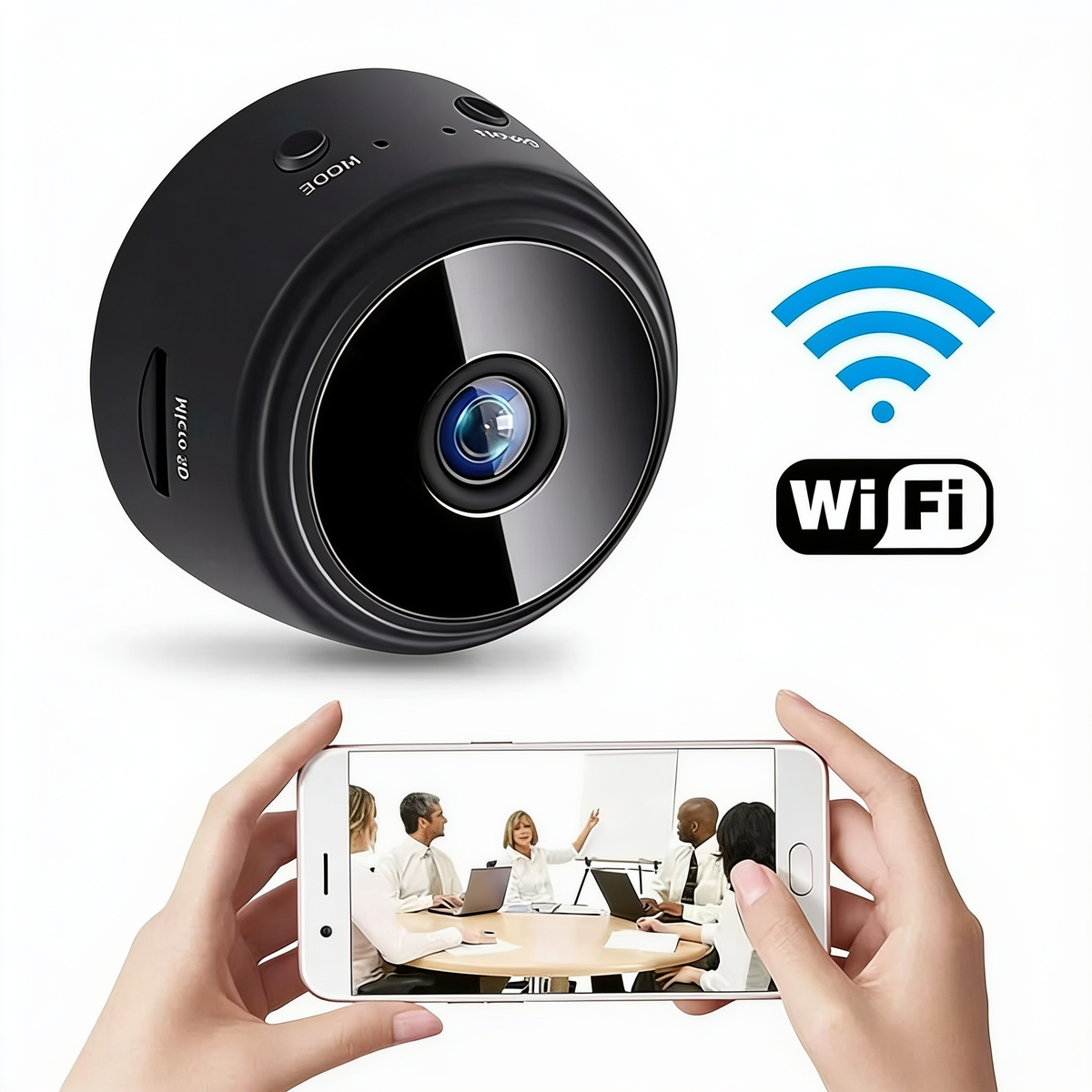 A9 mini wireless security camera with night vision