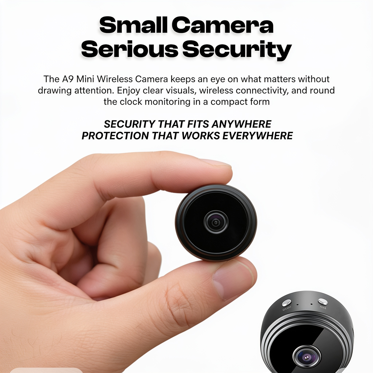A9 mini wireless security camera with night vision