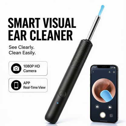 Smart visual ear cleaning tool with built-in camera