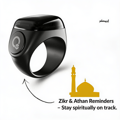 Smart Zikr ring with OLED display for Tasbih counting