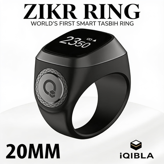 Smart Zikr ring with OLED display for Tasbih counting
