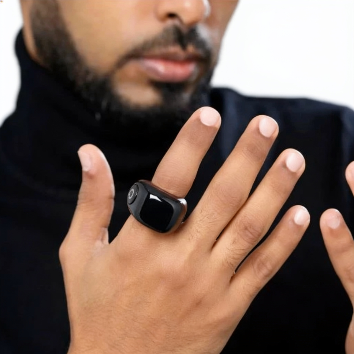 Smart Zikr ring with OLED display for Tasbih counting