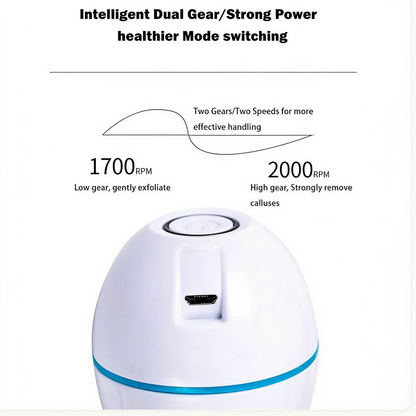 USB rechargeable electric callus remover for foot care