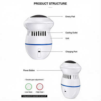 USB rechargeable electric callus remover for foot care