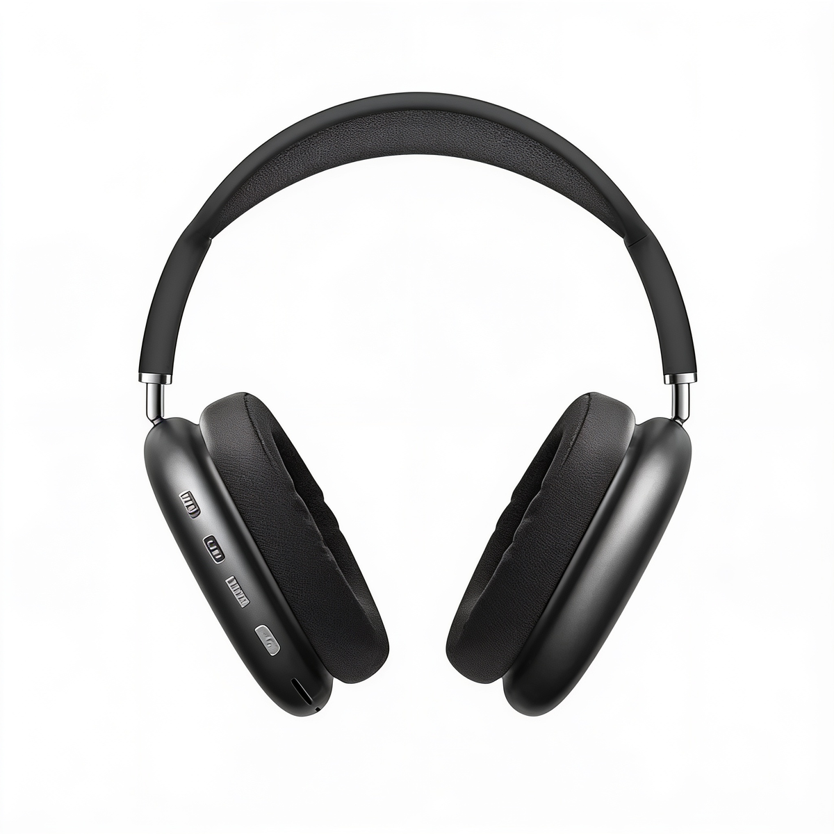 Black over-ear wireless headphones, EchoWave P9