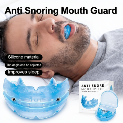 Reusable silicone anti-snore mouthpiece