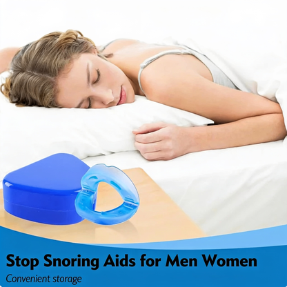 Reusable silicone anti-snore mouthpiece