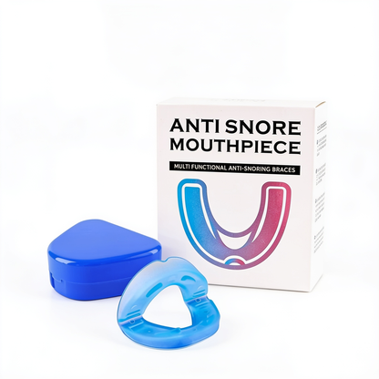Reusable silicone anti-snore mouthpiece