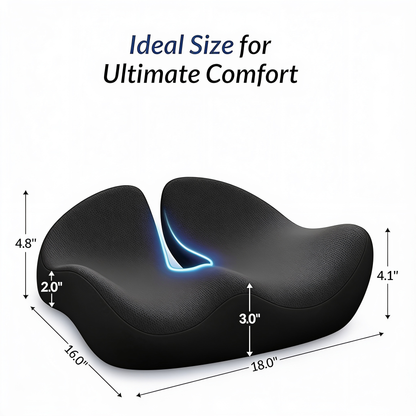 U-shaped ergonomic memory foam seat cushion