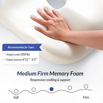 U-shaped ergonomic memory foam seat cushion