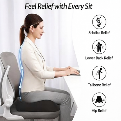 U-shaped ergonomic memory foam seat cushion