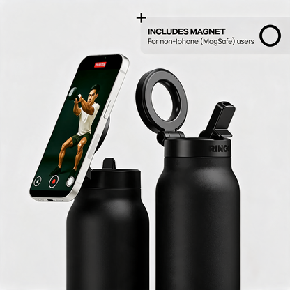 Vacuum Insulated Water Bottle with Phone Holder