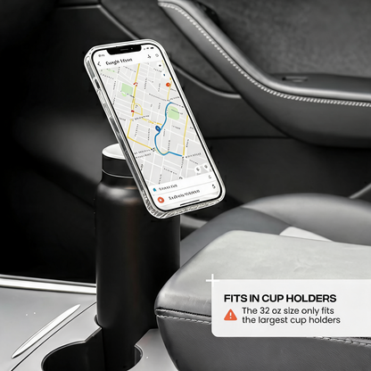 Vacuum Insulated Water Bottle with Phone Holder