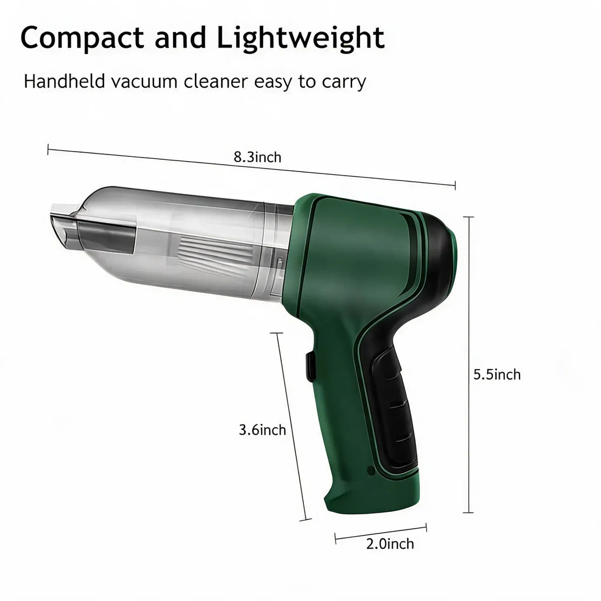 Handheld mini vacuum cleaner with multiple cleaning attachments