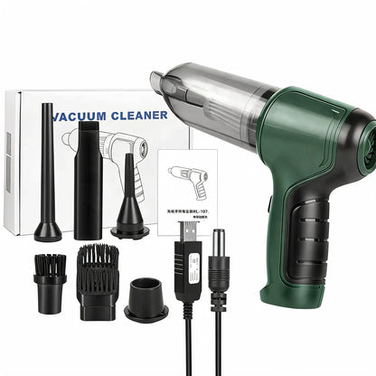 echargeable handheld vacuum cleaner with transparent dust container
