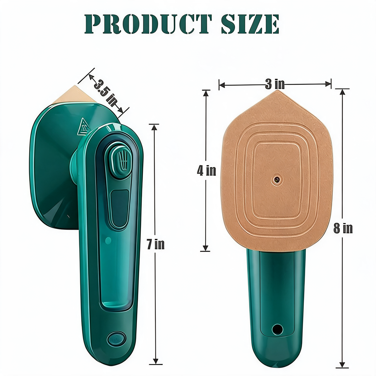 Portable Mini Ironing Machine with 2-in-1 Wet and Dry Ironing Function
