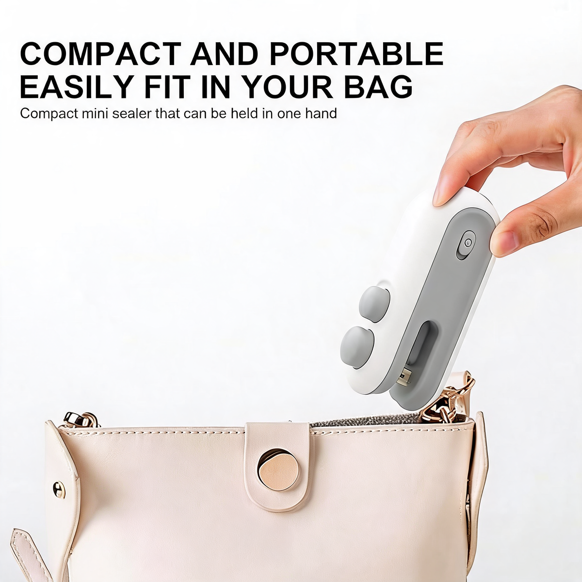 Compact mini sealing machine for food storage bags