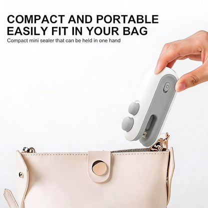 Compact mini sealing machine for food storage bags