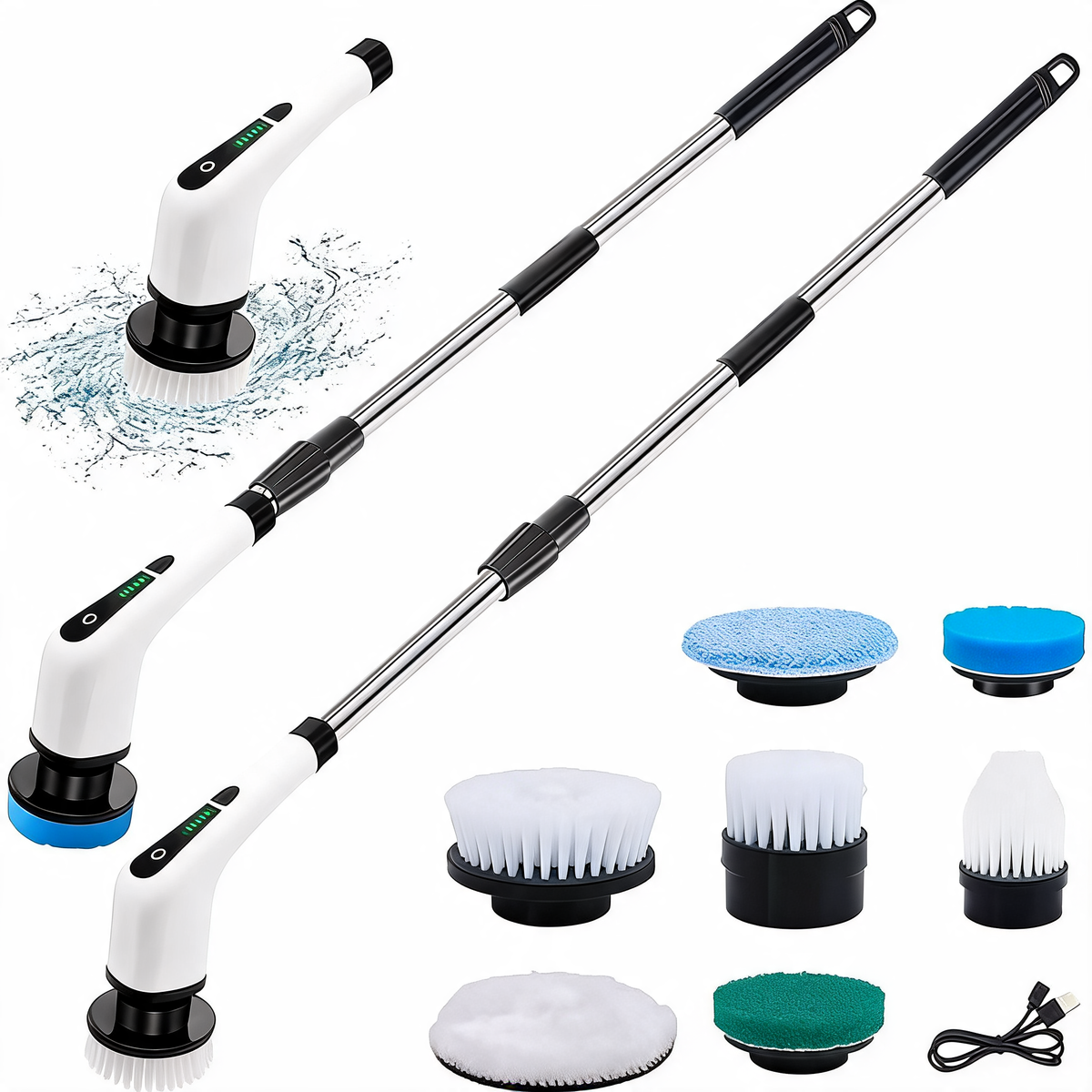 Electric Cleaning Brush JY-6010 | Rechargeable Cordless Power Scrubber